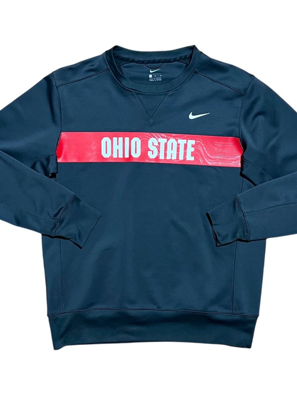 Ohio State Buckeyes Nike Performance Gray Crewneck Sweatshirt, Men's Large